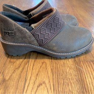 Timberland women’s steal toed work shoes